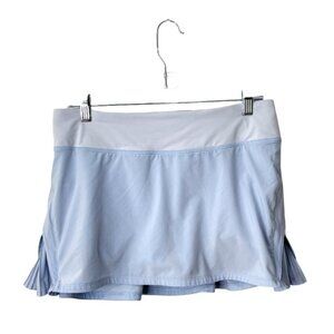 Lululemon Play Off the Pleats Skirt Tennis Skort Light Blue Womens Size 8